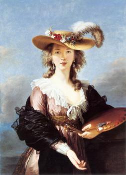 路易斯伊 麗莎白 維熱 勒 佈倫 Self-Portrait in a Straw Hat 路易斯伊 麗莎白 維熱 勒 佈倫 Self-Portrait in a Straw Hat